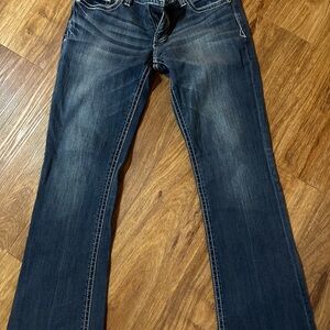 Express Boot Cut Blue Jeans with Classic Denim Appeal